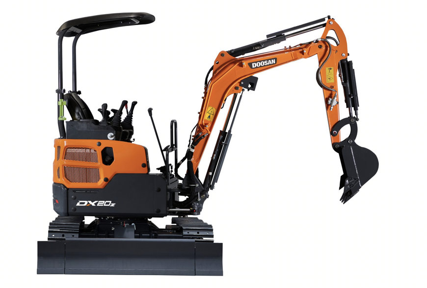 DOOSAN LANZA LA NUEVA MINIEXCAVADORA DX20Z-7 DE DOS TONELADAS 
